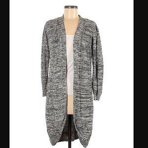 Belldini Open Duster Cardigan Marled Gray